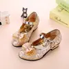 Zapatos de Princesa Modelo Nuevo 2026 para Niñas Mayores, Zapatos Individuales Infantiles con Lazo, Zapatos de Cuero para Estudiantes, Zapatos de Niña, Un Par al por Mayor