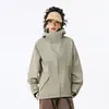 Casa de pájaros Mismo estilo Chaqueta para exteriores Primavera y Otoño Abrigo fino con capucha Chaqueta de montañismo Tres a prueba Tendencia americana Cortavientos para el día a día