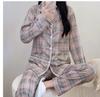 Pijama estilo coreano para mujer, holgado, talla grande, transfronterizo, de manga larga, de verano, traje para el hogar, otoño, pijama del sudeste asiático, transfronterizo
