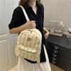Mochila Impresa Retro Simple Transfronteriza 2025 Nueva Moda Textura Gran Capacidad Mochila para Mujer Bolsa de Viaje para Mujer