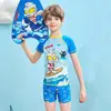 Maiô Infantil Clássico do Ultraman para Meninos, Roupa de Banho Juvenil de Duas Peças para Meninos, Conjunto de Natação Modelo 2026