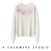 Suéter de Cachemira Suave Jacquard Vintage para Mujer, 26 Estilos Nuevos, Chic Casual, Top de Punto de Alta Gama para Vestir en Capas