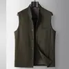 Chal Casual para Hombre 2026 Primavera/Verano Lujo Ligero Estilo Old Money Cuello Alto Tejido de Lana Sin Mangas Chaqueta de Alta Gama para Jóvenes