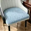 Cojín de Silla de Color Sólido, Cojín de Silla de Comedor en Forma de Herradura, Diseño Antideslizante, Adecuado para Todas las Estaciones, Tapete Antideslizante Estilo Chino