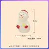 Papai Noel Desenho Animado Boneco de Neve Paisagem Nevada Bacia Pequenos Enfeites Decorações DIY Pingente Pequenos Enfeites de Natal