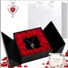 Collar Explosiones de Amazon Transfronterizo para Mujer Moda Europea y Americana Circonita de Color Colgante de Corazón Regalo del Día de San Valentín Día de la Madre