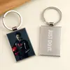 Llavero de Metal Cepillado Tablero Grande Foto Regalo Conmemorativo de Alta Gama para Pareja de Estudiantes Hombres y Mujeres Colgante para Mochila