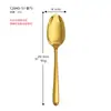 Cuchara de Acero Inoxidable Chapada en Oro Cuchara de Mesa Cuchara para Comer en Casa Restaurante Cuchara para Sopa Popular Estilo Ins Cuchara para Postre Cuchara