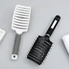 Peine de púas para mujer, diseñado para crear volumen en la raíz del cabello, una herramienta mágica para peinados de coronilla alta, adecuado para cabello largo y rizado, un peine de masaje grande y curvo