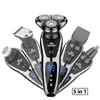 Navaja de afeitar para hombre tres en uno transfronteriza, afeitadora eléctrica recargable, recortadora de barba multifuncional de limpieza ultraprofunda, cabezal de afeitar portátil