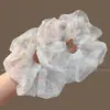 Scrunchie Floral para Mulheres 2026 Novo Estilo Elástico de Cabelo Corda para Rabo de Cavalo Acessório de Cabelo