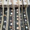 En Stock Concha Pura Hecha a Mano Lentejuela Bordado Estilo Étnico Encaje de Cinta Accesorios para Ropa Ropa para el Hogar y Accesorios para Sombreros