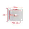 Placa de cubierta trasera abrazadera de brazo para farola solar con tornillos pieza de abrazadera de poste para tubo de lámpara poste de servicio poste de hormigón columna