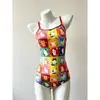 Traje de baño de una sola capa con estampado de cuadros y gatitos lindos, traje de baño de competición de entrenamiento profesional nuevo, adelgazante, que oculta el abdomen, traje de baño de competición de una sola pieza