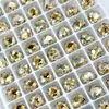 Color Maillard K9 Color Champagne Fondo Puntiagudo Diamante Joyería para Uñas Super Brillante Cuadrado Grueso Gota de Agua Pequeño y Mediano Diamante para Uñas al por Mayor