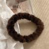 Diadema Ondulada de Peluche Retro con Estampado de Leopardo para Mujer Otoño e Invierno Pinza para Lavar el Rostro Cabello Alto Presión en el Cráneo Diadema para el Cabello Adorno para el Cabello Rizado