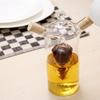 Aceitera de vidrio de borosilicato 2 en 1 para cocina, con doble boca sellada, para salsa y vinagre.