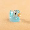 Pato Amarillo Pequeño Que Brilla en la Oscuridad Figura Luminosa Adorno Pequeño Accesorio Artículo Pequeño Escritorio de Oficina Animal Pequeño Pato