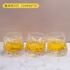 Copo Coqueteleira Copo Térmico Taça de Vinho Copo Giratório Copo de Bebida Alcoólica Copo de Vidro Estilo Ins Copo Giratório para Whisky com Porta-Copo