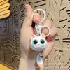 Lindo Ins Gato Gato Colgante Llavero Cadena para Teléfono Móvil Celebridad de Internet Blanco Negro Gris Aspecto Elegante Personalizado Dibujos Animados