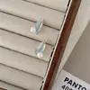 Pendientes de Perla con Forma de Hoja de Lujo Ligero de Nicho de Gama Alta para Mujer, Nuevo Estilo Popular 2025, Pendientes de Temperamento Único, Elegantes Accesorios para Orejas