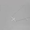 Collar de plata esterlina 925 al por mayor Collar de plata esterlina ECG Moda coreana temperamento joyería de plata