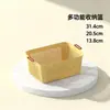 Nueva Cesta Escurridora Multifuncional para Cocina del Hogar, Cesta de Almacenamiento de Frutas y Verduras, Cesta Cuadrada Doble Capa de Gran Capacidad para Lavar Verduras