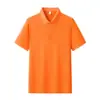 Camisa tipo polo de trabajo personalizada para mujeres y hombres, ropa corporativa de verano de manga corta con estampado de logotipo, color liso, camiseta transpirable y agradable para la piel