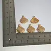 Fabricante mezcla colgantes de animales marinos de oro de 16 quilates, caracoles marinos, estrellas de mar, tortugas, pulpos, accesorios para joyería DIY