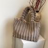 Bolso de Hombro Texturizado para Mujer, Versátil, Estilo Crema Esponjoso y Lujoso, Modelo Nuevo 2026 para Otoño e Invierno, Transfronterizo