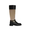 [Versão em Couro Bovino] Avenida de Londres~Bico Redondo Fivela Dourada Zíper Lateral Botas de Cano Médio-Alto Botas de Cowboy Femininas Botas Curtas Outono e Inverno