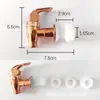 Jarra de Suco de Vidro 1,8cm Torneira de Suco ABS Interruptor para Cima e para Baixo Acessórios de Torneira Válvula Bico de Garrafa de Vinho