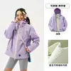 Traje de Montañismo Funcional para Exteriores Tres en Uno con Capucha Cortavientos Impermeable de Capa Dura Chaqueta Shell para Hombre Tres en Uno
