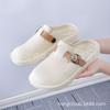 Plataforma Transfronteiriça Bocken Shoes Feminino 2024 Primavera Novo Conjunto de Verão Slip-on Preguiçoso Meio Chinelo Bocken Shoes