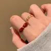 Anillo Colgante en Forma de Diamante Moda Femenina Estilo Frío Sexual Nuevo Estilo 2024 Anillo para Dedo Índice Apilable de Temperamento Versátil