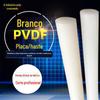 Haste de PVDF importada fluoreto de polivinilideno resistente a ácidos e álcalis Haste de PVDF branca Processamento CNC de difluoreto de placa de PVDF resistente à corrosão