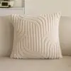 Almofada de Sofá de Pelúcia de Algodão Cor Sólida Transfronteiriça Almofada de Sofá Minimalista Moderna Decoração de Sala de Estar Almofada de Cabeceira