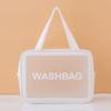 Bolsa de cosméticos de celebridades de Internet, pequeña, portátil, para mujer, de viaje, de gran capacidad, transparente, impermeable, bolsa de almacenamiento para artículos de tocador.