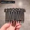 Peine de Moda Lujo Ligero con Pedrería para Mujer, Herramienta de Peinado de Gama Alta, Nuevo Peine Lateral, Peine Inverso, Accesorio Versátil para el Cabello
