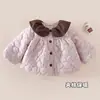 Casaco Feminino Outono Inverno Roupas de Algodão Bebê Inverno Quente Roupas de Algodão Bebê Pequeno Acolchoado Estiloso Algodão com Plus Veludo Jaqueta Top