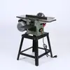 Cepilladora Multifuncional para Carpintería Tres en Uno Mesa de Empuje Máquina para Carpintería Cepilladora Eléctrica Cepilladora Plana Cepilladora de Presión Sierra de Mesa Agujero Cuadrado Metabo