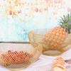 Plato de fruta de hierro geométrico simple nórdico, decoración creativa europea para el hogar, sala de estar, mesa de café, plato de fruta, cesta de almacenamiento para aperitivos