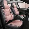 Capa para Assento de Carro com Tecido Técnico Respirável, Almofada de Assento Personalizada, Universal para Todas as Estações, Capa de Assento com Cobertura Total e Suporte Lombar, Capa para Assento de Cinco Lugares