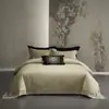 Nuevo juego de cuatro piezas de jacquard hueco de algodón-lino Tencel de alta precisión y lujo sutil, juego de ropa de cama premium para regalo con funda de edredón