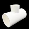 Conexão T de redução de PVC branco para fornecimento de água 25 x 20-250 x 200 conexão T de redução de plástico azul