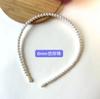 Faixa de Cabeça Versátil com Pérolas de 6mm e 8mm, Elegante Acessório de Cabelo de Pérola Falsa para Noivas, Faixa de Cabeça de Arame Atacado, Não Pressiona a Cabeça