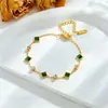 Pulseira com pingente de árvore da vida vazado de metal incrustado com diamantes, elegante, retrô, de alta qualidade, nicho de moda, pulseira de aço titânio