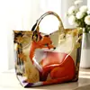 2026 Nuevo Sitio Independiente Transfronterizo Temu Bolso de Mano Impermeable PVC+Lona Portátil de Viaje Bolso de Hombro Bolso Tote