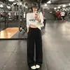 Pantalones Casuales Largos Retro de Cintura Alta Estilo BF para Mujer Otoño 2026 Holgados con Bolsillo con Cremallera High Street