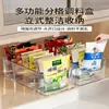 Estante de Almacenamiento para Condimentos de Cocina, Caja Organizadora de Especias sobre la Estufa, Organizador de Gabinete y Encimera con Compartimentos, Nuevo Modelo 2025
